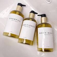 Bộ bình đựng dầu gội 500ml, 3/2 chai đựng dầu gội đầu, chai rỗng đa năng cho phòng tắm - Nhiều màu - Xem 6