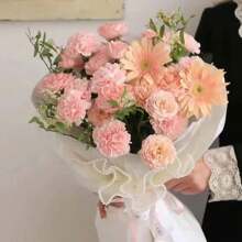 1pc Korean Style Wave Mesh Flower Bouquet, Rose Flower DIY Packaging Material, Pleated Mesh, Pearl Mesh, Ribbon, Suitable For Festivals, Weddings, Birthdays, Flower Shop, DIY Flower Arrangement Packaging Decoration