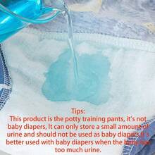 5 件儿童训练裤 - 可洗布尿布，柔软面料，松紧腰带，适用于婴儿如厕训练和青少年卫生，如厕训练裤 | 简单设计尿布 | 实用青少年服装 - 完美的婴儿节日礼物