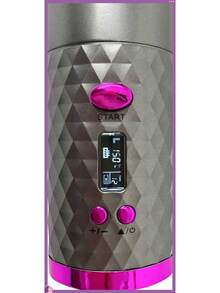 Cordless Automatic Rotating Hair Curler – Portable Wireless Curling Iron Styling Tool, Easy-To-Use, Purple