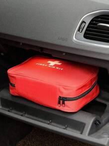 Portable First Aid Kit, Suitable For Home, Outdoor Emergencies, Camping And Hiking Survival, Medical Emergency Kits Organizer Outdoor Household Medicine Pill Storage Bag, No Medicines Or Other Materials Are Included