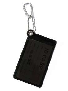 1 pieza Soporte transparente para tarjeta de autobús, protector de tarjeta de identificación/tarjeta de crédito, accesorio antiperder para mochila (tarjeta no incluida) para billetera de mujer, mini billetera, monedero, llavero de tarjetero