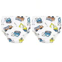 3 件男女通用儿童可重复使用如厕训练内裤，防水透气卡通尿布，适用于如厕训练和失禁，适合 12 个月至 3 岁的男孩和女孩