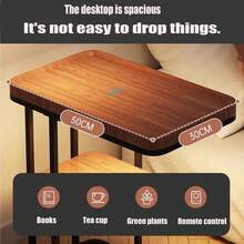 1pc Bedside Nightstand, Mobile Side Table, Sofa Side Cabinet Shelf, Living Room Furniture - Multicolor - View 5