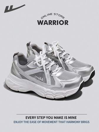  Warrior Comfortable Street Style Chunky Shoes For WomenSpring And SummerComfortable Running Shoes Modest Style Casual Yet Sleek Sneakers Applicable Throughout The Year Wear-Resisting All-Day Wear Training Sneakers