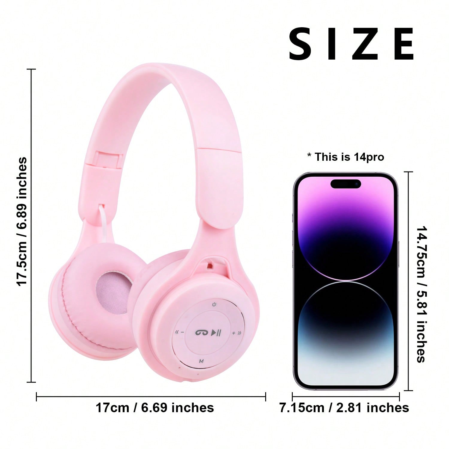 سماعات رأس لاسلكية قابلة للطي مع ميكروفون، بتصميم...