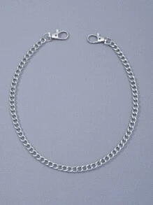 1pc Men's Punk Style Simple Versatile Hollow Pants Chain