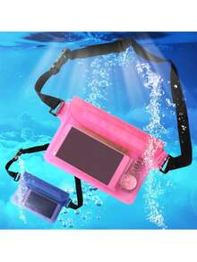 1pc Waterproof Swimming Diving Bag, PVC Waist Bag Shoulder Bag, Underwater Phone Case, Waterproof Waist Bag PVC Bag Waist Bag For Men And Women With Adjustable Waist Belt, Waterproof Dry Bag To Keep Cell Phone And Valuables And Dry, Great For Kayaking, Beach, Camping And Swimming