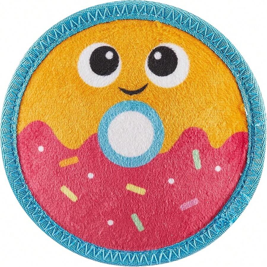 Outward Hound Skinz Durable Squeaky Dog Toy With Two Layers, Cherries, Red, Small - Bánh rán - Xem 1