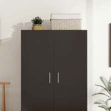 2 Door Wardrobe Closet Bedroom Armoires With 2 Shelves Storage, Hanging Rail For Bedroom (Black) - Black - View 4