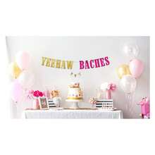 Yeehaw Baches Bachelorette Party Glitter Banner  Western Cowgirl Bachelorette Party Decorations, Favors And Supplies  Nashville  Austin  Dallas  Charleston  Savannah - 彩色 - 查看 3