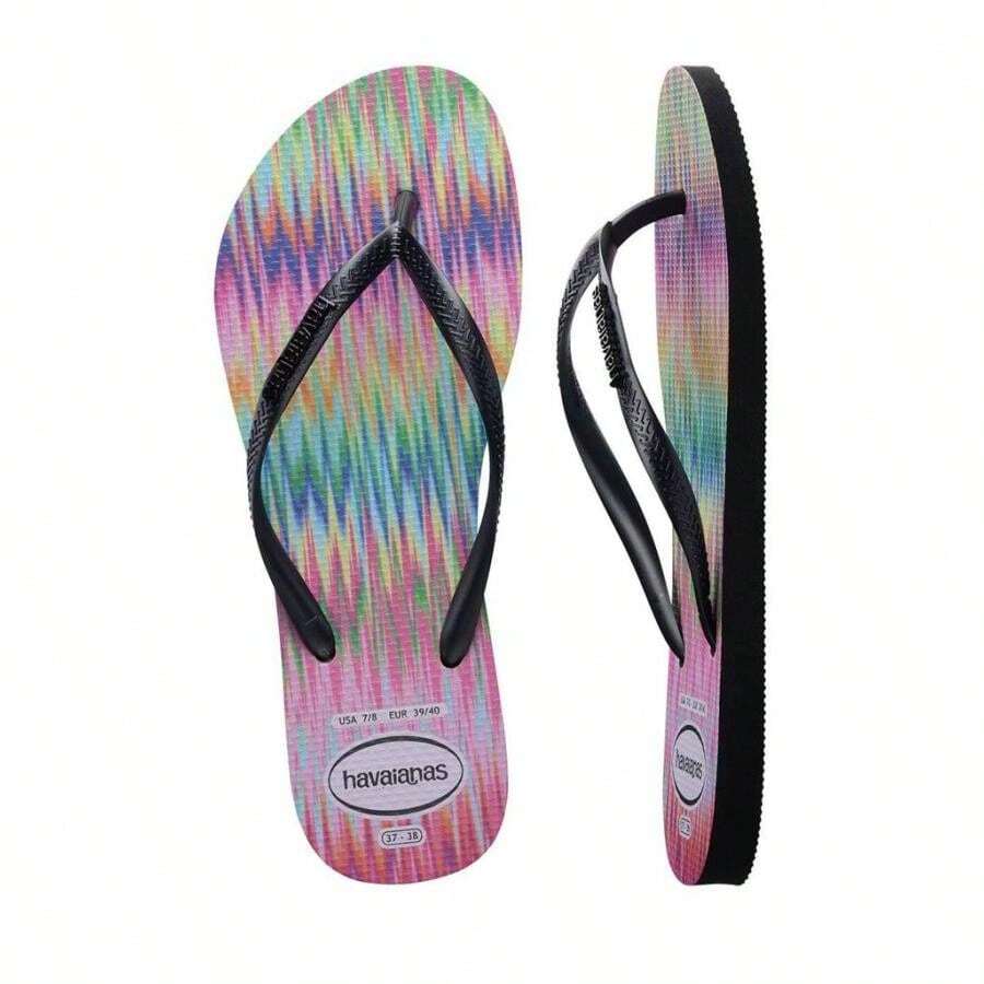 Havaianas Women's Slim Bright Flip Flop Sandals | | Women Flip-Flops - 黑色 - 查看 1