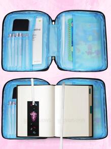 Bible Cover In Multiple Colors, Includes Matching Bookmark, Polyester Fiber Book Case With Handle And Zipper Pocket, Portable Church Bag For Bible Protection, Perfect Gift