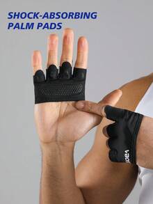 VBOSI 1 双男女通用轻量级 4 指健身手套 - 增强抓握力，适合锻炼和力量训练