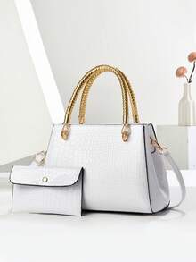 Elegant Plaid Hand Bag Set, Exquisite And Practical - Multicolor - View 16