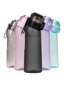 1 pièce Bouteille d'eau aromatisée de 750 ml/25 oz, ensemble de démarrage de bouteille, bouteille à boire avec une capsule d'arôme aléatoire. Convient pour les salles de sport, les écoles. Bouteille d'eau aromatisée (les capsules d'arôme n'améliorent que l'odeur, pas le goût). Ne change pas le goût de l'eau, ne fait que la rendre très parfumée.