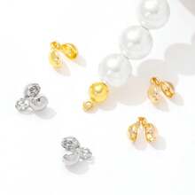 20pcs 4mm 18K Gold Plated Brass Clam Shell Bead Tip Crimp Ends With Loop Crimp Beads For DIY Bracelets Jewelry Making Supplies - 4mm - View 6