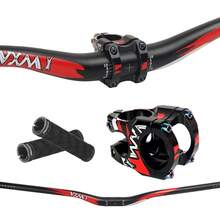 VXM 1 Set MTB Handlebar Components, Aluminum Alloy 78cm Ape Hanger, Super Light Hollow 3.5cm Colorful Stem, Single-Sided Lock-On Grips, Bicycle/Road Bike Outdoor Riding Handlebar Accessories - Multicolor - View 9