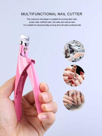 1 Set Nail Clippers Include I-Shaped, U-Shaped, Parallel Nail Clipper, Crystal Nail Extension Gel Manicure Tools,Nail Supplies,Nail Tools,Nail Art Tools,Back To School,Nails,Nail Tools For Press On Nails,Manicure Pedicure Tools