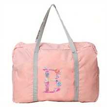 Bolsa de viaje con estampado de flores rosas, bolsa de equipaje, bolsa de mano, bolsa de fin de semana, bolsa de gran capacidad, impermeable, plegable, bolsa organizadora, bolso de lona con cremallera, para mujer, hombre, viajes, vacaciones, estudiantes, regreso a la escuela, accesorios de viaje, maleta, bolsa de gimnasio, bolsa de deporte, bolsa de hospital, bolsa de vacaciones, bolsa impermeable, bolsa de invierno, accesorios escolares - Rosa - Ver 25