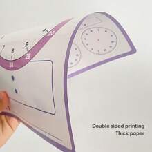 Lachilly 10 relógios de aprendizagem que contam as horas, relógios de ensino reutilizáveis que escrevem e apagam para salas de aula pré-escolares, atividade educacional de contar as horas para crianças pequenas, materiais didáticos Montessori