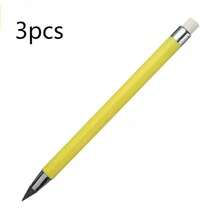 3pcs Infinite Black Pencils, Everlasting Pencils Without Sharpening, Kawaii Infinite Pen Without Ink, Art Supplies School Stationery Pencil Lead And Eraser,Back To School - Multicolor - View 17