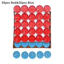 100 Stücke/50 Stücke minimalistische kleine Kerzen, alltägliches Lässig Party- und Veranstaltungszubehör, weiße/rosa/rote/blaue/gelbe/lila/grüne Kerzen, eine Kerze brennt 2-4 Stunden, romantische Kerzendekoration für Hochzeit & Abendessen Geschenke Geburtstag Abschluss