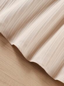 Young Girl Casual Elegant Square Neck Puff Sleeve Rose Print Dress, Spring/Summer