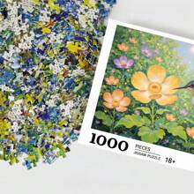 1000/500 pezzi Scatola regalo puzzle per adulti (70x50 cm), puzzle con colibrì e fiori, materiale resistente ai graffi. Adatto per decorare stanza o ufficio. Ideale per decorazioni per feste di compleanno, omaggi per la casa nuova, festa del papà, porta divertimento e piacere decorativo per appassionati di fai-da-te e decorazione della casa.