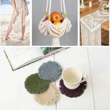 NOANTA Blue Macrame Cord 3mm X 109yards, Colored Macrame Rope, Cotton Rope Macrame Yarn, Colorful Cotton Cord Wall Hanging, Plant Hangers, Crafts, Knitting