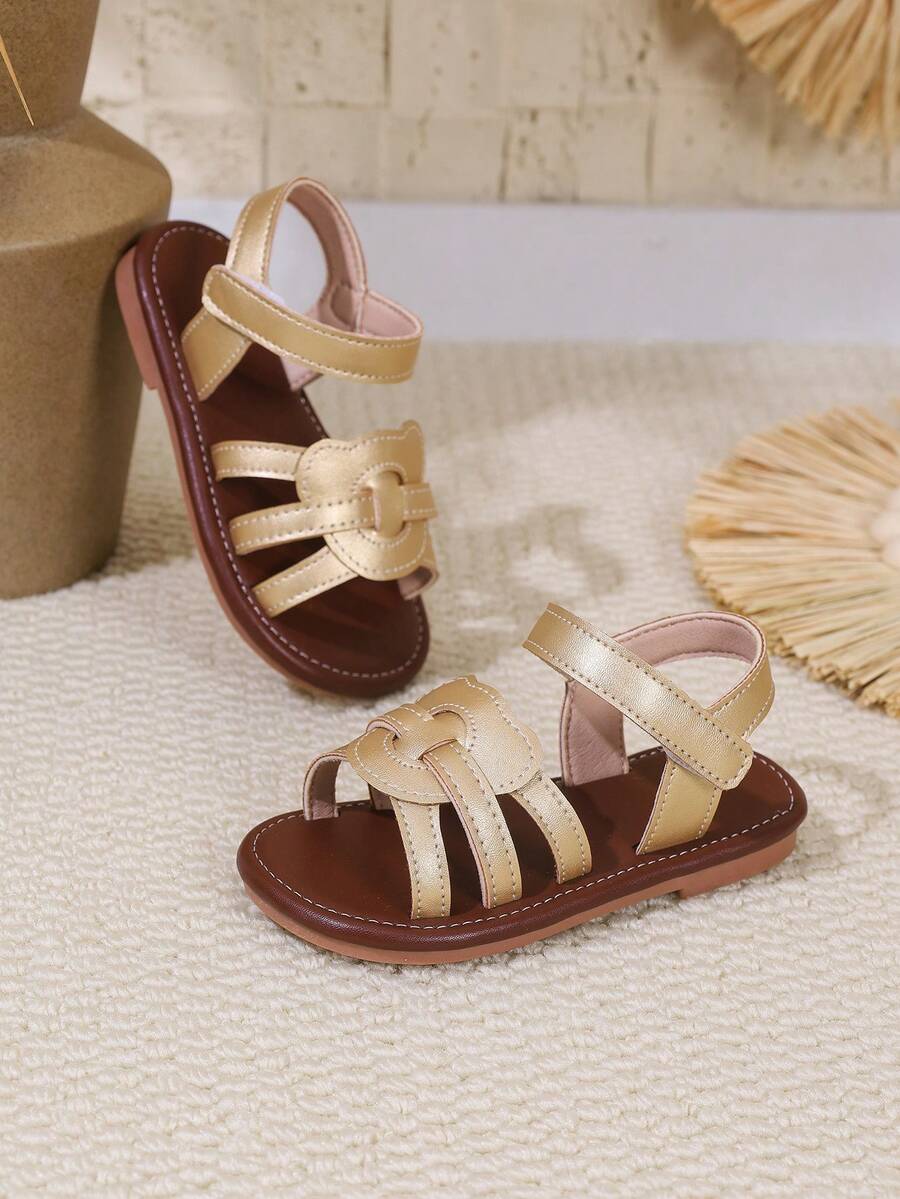 Dziewczęce sandały z odkrytymi palcami Bear Design, uniwersalne buty księżniczki z miękkim dnem, antypoślizgowe modne buty plażowe, nowa kolekcja wiosna/lato 2023