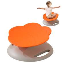Piorlado Drehstuhl für Kinder, 360°-Drehsitz, Sitz- und Drehstuhl für Kleinkinder, sensorisches Gleichgewichtsspielzeug für Kinder, sensorische Ausrüstung für Autismus und ADHS, perfekt für Therapiezentren zu Hause - Orange - Übersicht 1