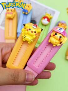pokemon 1/7 peças Pokémon, Pikachu Borracha Empurrável, Presente Perfeito para Festa de Volta às Aulas, Presente de Volta às Aulas, Material de Escritório, Papelaria para Presente de Aniversário, Pikachu, Conjunto Feito à Mão, Moderno, Presente Ideal para Colecionadores de Festas e Família, Escolha Perfeita para Decoração de Festa de Aniversário. Características: Pode ser usado como um presente ideal, um item indispensável no verão, adequado para festas de verão, aniversários, Natal, Halloween, festas de Ação de Graças ou uso