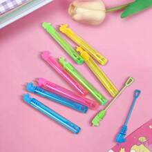 12/24pcs Portable Mini 7-Color Bubble Wands (Bubble Liquid Not Included), Suitable For Events, Party Favors, Birthday Gifts, Valentine's Day Gifts, Cute Decorations, Wedding Decor, Mini Bubble Show, Birthday Party Supplies, Gift Bag Fillers, Summer Outdoor Gifts
