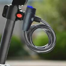 1 件重型摩托车链锁 - 坚固的铁金属，防盗，带 2 把钥匙，加固自行车安全配件，抛光表面，手动控制，适用于摩托车、自行车、户外使用，时尚的金属设计，耐用的金属结构