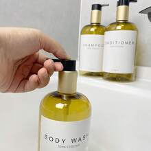 Bộ bình đựng dầu gội 500ml, 3/2 chai đựng dầu gội đầu, chai rỗng đa năng cho phòng tắm - Nhiều màu - Xem 2