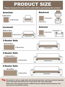 1pc All Season Sofa Cushion Cover, Non-Slip, Modern, Washable, Quilted, Luxury Sofa Seat Pad