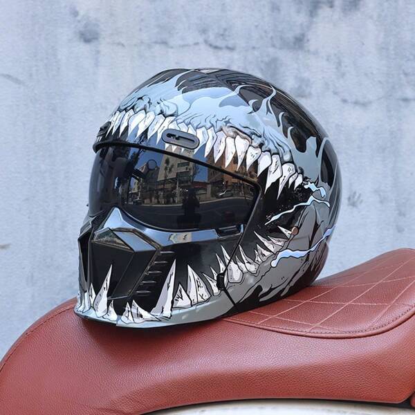 Orz GB7-Motorcycle Helmet Full Helmet Male Female Scorpion Combination Helmet Multi Functional Cruise Motorcycle