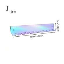 透明亚克力壁挂式项链挂架，自粘式免打孔设计首饰收纳架，完美适用于女性和女孩的首饰收纳，是情人节、圣诞节、新年和开学季的理想之选，时尚实用，适合旅行和日常使用，让您的项链自由取用，时尚爱好者和送礼达人的必备单品，这款优雅的首饰架可提升您的房间装饰，完美收纳和展示您最喜爱的首饰。 - 彩色 - 查看 20