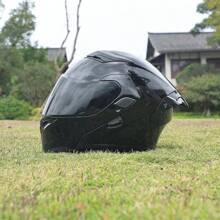 Orz 169B-Motorcycle Helmet, Men's And Women's Flip Face Helmet, Dual Mirror Motorcycle Helmet, Four Season Color Tail Wing