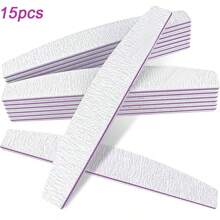 50/25/15/10 Piezas Limas de uñas, Limas de uñas de grano reutilizables de doble cara, Archivadores de uñas, Herramientas para uñas, Limas de uñas profesionales, Adecuadas para uñas naturales, uñas artificiales, uñas acrílicas, para uso familiar y salón (Gris)