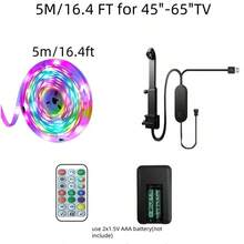 TV LED Backlight, 32.8-Foot Cuttable TV Light, Suitable For TVs With 23-100 Inch Screens And PC Monitors, Sensor Equipped TV Backlight, Game And Music Synchronized Color Changing Light - RGBIC - View 16