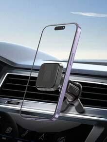 2025 Nowy automatyczny obrotowy magnetyczny uchwyt samochodowy na telefon - super mocny magnetyczny ssący otwór wentylacyjny/deska rozdzielcza podwójnego zastosowania, 360° swobodny obrót składana konstrukcja, blokowanie jednym kliknięciem uniwersalny dla wszystkich smartfonów - Głęboka Kosmiczna Czerń - Zobacz 9