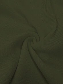 Women's Chic Elegant Solid Metal Button Open Front Sleeveless Knit Cardigan Vest,  Modest Minimalist Versatile Waistcoat, Spring /Summer Daily, Commute Wear - Dark Green - View 6