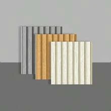 Panneaux muraux en mousse à rayures verticales auto-adhésifs, sticker mural imperméable et anti-humidité, revêtement de sol, papier peint de décoration intérieure - Peel and Stick, décoration DIY, convient pour le plafond, la cloison et les surfaces incurvées