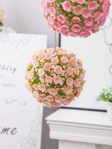 Artificial Boxwood Grass Balls,Simulation Garden Grass Balls,Flower Balls,17cm,6.7inch,Pink,Autumn,Pool Decoration,Wedding Decoration,Mother's Day Decoration,Bright Colour,Easy To Remove,Can Be Used For 1-3 Years,No Need To Take Care Of It,Office Living Room Bedroom Dining Room Decoration,Party Wedding Garden Decoration,Home Decoration,Party School Dormitory Decoration