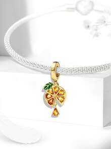 1PC 925 Sterling Silver Fashionable Sparkling Clover Beads Suitable For Bracelets DIY Women's Jewelry