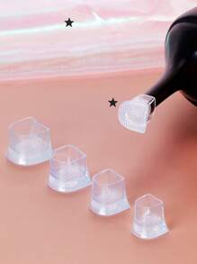 2 paires de protecteurs de talons hauts en silicone - anti-dérapant, réduction du bruit, design fin, noir + transparent