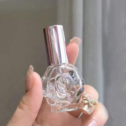 4개/1개 10ml 장미 꽃 스프레이 향수 병, 리필용 유리 빈 병, 휴대용 향수 병