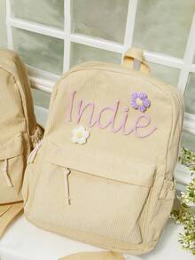 Personalized Backpack For Teens, Customized Gift For Boys And Girls, Back To School Commemorative Gift For Girls, Custom Handmade Embroidered School Bag - Multicolor - View 3